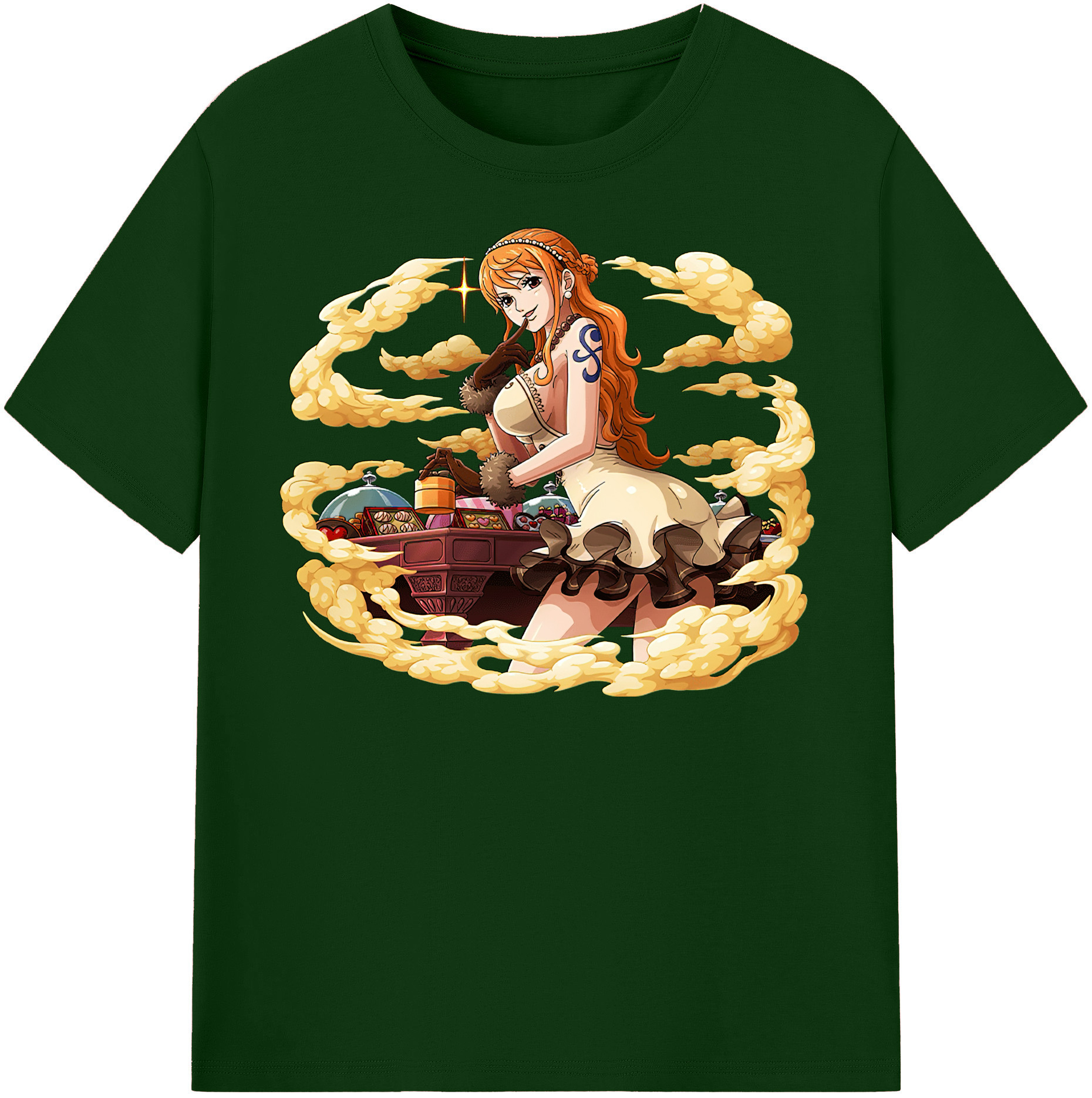 ワンピース ナミ ONE PIECE Nami 綿100％半袖Tシャツ（フロントプリント）